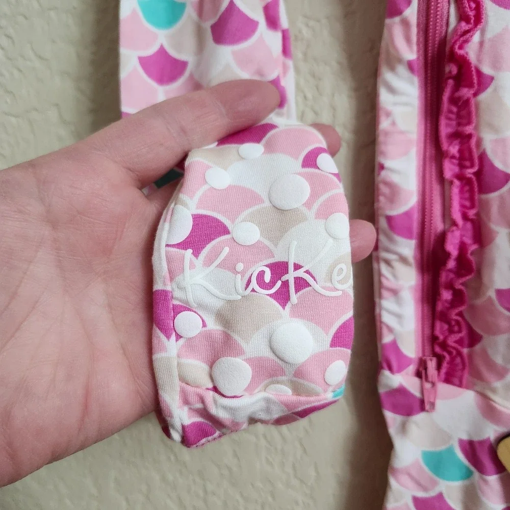 NWT 9-12m‎ KICKEE PANTS Ruffle Butt Bamboo Mermaid Tulip Scales Zippy